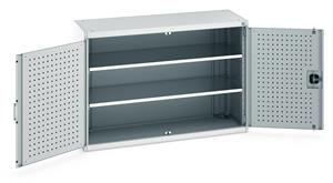 Bott Industial Tool Cupboards with Shelves Bott Perfo Door Cupboard 1300Wx525Dx900mmH - 2 Shelves